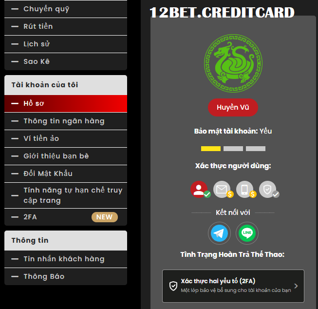 Cập nhật thông tin khi rút tiền 12bet Cập nhật thông tin khi rút tiền 12bet