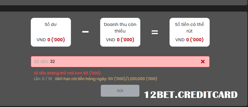 Nhập số tiền rút 12bet Nhập số tiền rút 12bet