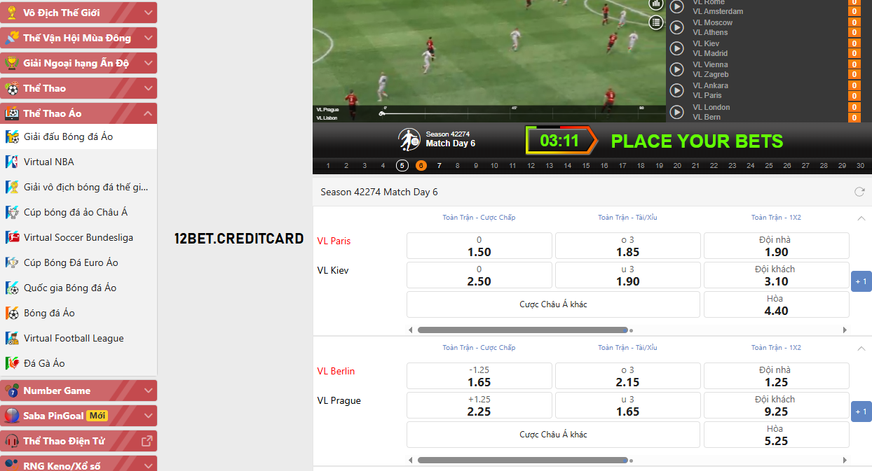 Thế giới thể thao 12bet Thế giới thể thao 12bet